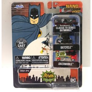 Jada 'Batman ~ Classic TV Series'  Nano Collector 3 Vehicle Set - 1:65 Scale